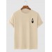 Men's Casual Playing Card Heart A Short Sleeve T-Shirt