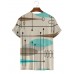 Men's Simple Geometric Print Short Sleeve T-Shirt